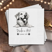 Personligen Golden Retriever Hund Drinks på mig