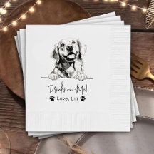 Personligen Golden Retriever Hund Drinks på mig