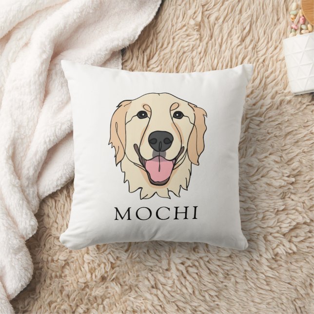 Personligen Golden Retriever Hund Kudde (Filt)
