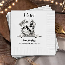 Personligen Golden Retriever I gör jag också Pappersservett