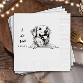 Personligen Golden Retriever I gör jag också Pappersservett