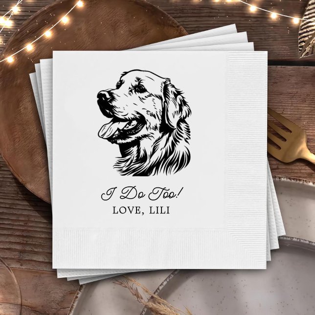 Personligen Golden Retriever I gör jag också Pappersservett (Skapare uppladdad)