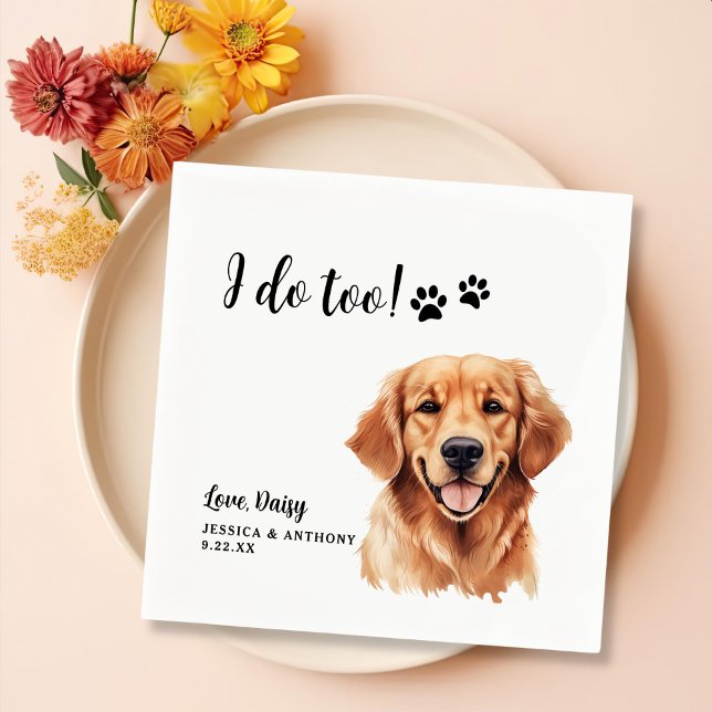 Personligen Golden Retriever I gör jag också Pappersservett (Skapare uppladdad)