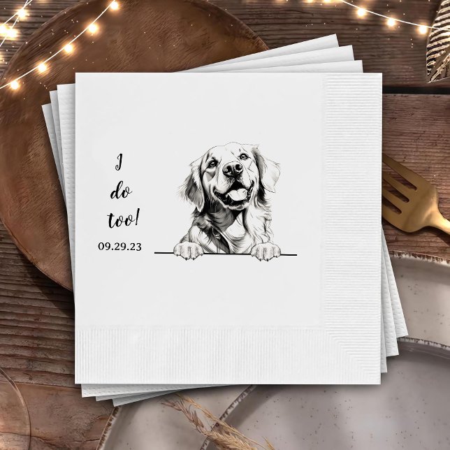 Personligen Golden Retriever I gör jag också Pappersservett (Skapare uppladdad)