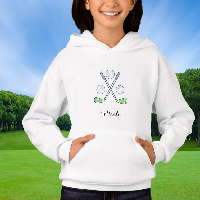 Personligen Golf Custom Name för flickor T Shirt (Skapare uppladdad)