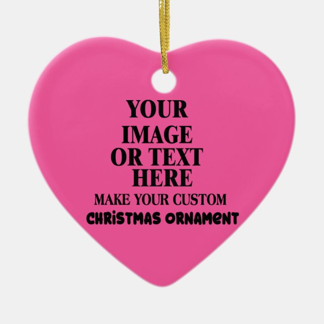 Personligen gör din egen jul Hjärtformade Julgransprydnad Keramik (Framsidan)