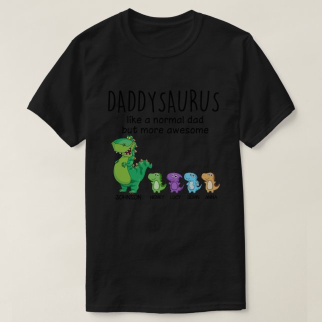 Personligen Grandpasaurus och Kids T Shirt (Design framsida)