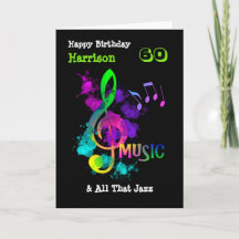 Personligen Grattis på födelsedagen, färglös musik