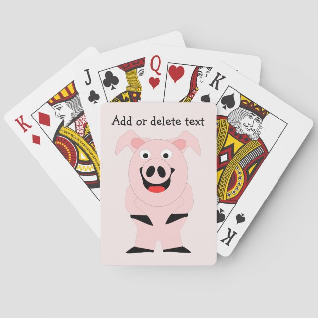 Personligen Gris Design Casinokort (Baksidan)