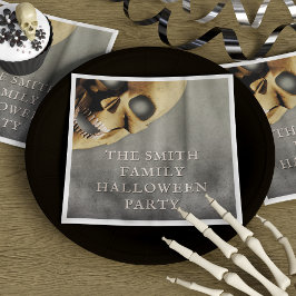 Personligen Halloween fest Spooky Skeleton Skull Pappersservett