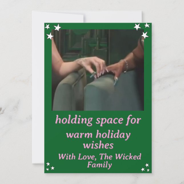 personligen "Hållplats för" Julkort (Framsida)