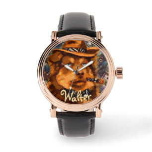 Personligen Handsome Gangster Hund w/Blue Ögon Armbandsur