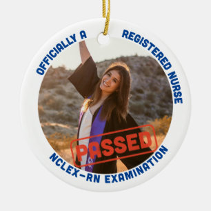 personligen har officiellt passerat nclex- rn en s julgransprydnad keramik