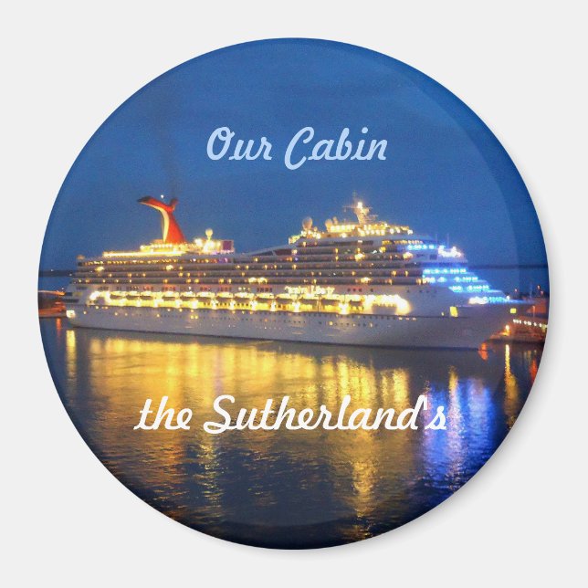 Personligen Harbour Reflection Magnet (Framsidan)