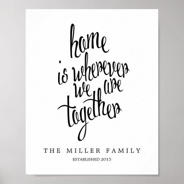 Personligen hem är där vi är familjeförsörjare poster (Framsidan)