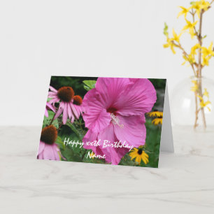 Personligen Hibiscus och Flower Friends Kort