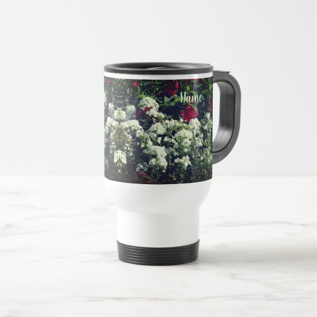Personligen Hibiscus och Phlox Flowers Resemugg (Framsida höger)