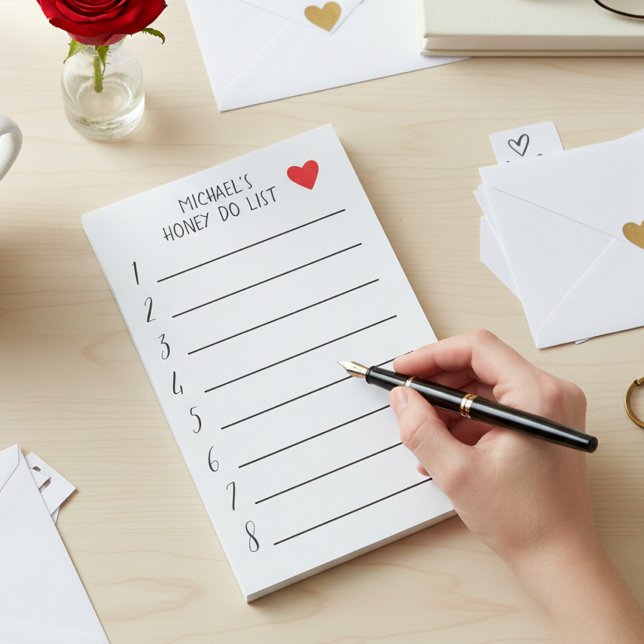 Personligen Honung to Do List Post-it Block (Skapare uppladdad)