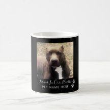 Personligen hund Loss Pet Memorial Photo Black