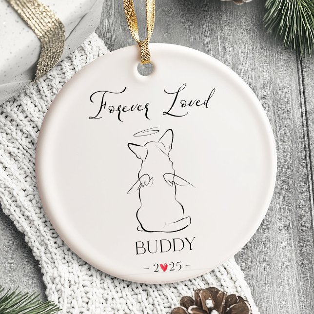 Personligen hund Memorial Ornament Pet (dog memorial ornament, pet memorial ornament, personalized dog ornament, dog remembrance gift, pet l)