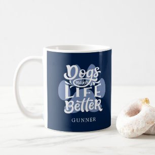 personligen "Hundar Gör livet bättre", fotot av Kaffemugg