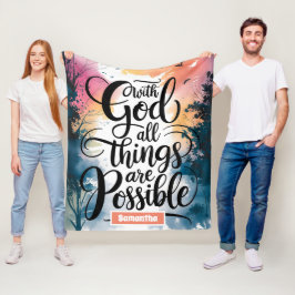 Personligen i hela Sak kan vara kristen Fleecefilt