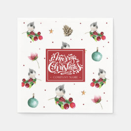 Personligen i julafton Mönster Pappersservett
