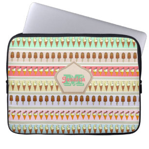 Personligen Ice Cream Rand Laptop Fodral
