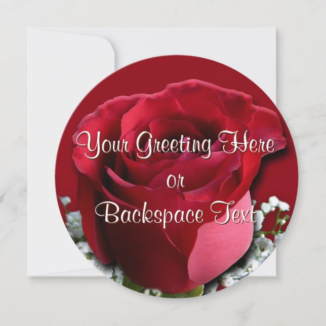 Personligen Inbjudningar till ro Peach Ro OSA kort (Framsida)