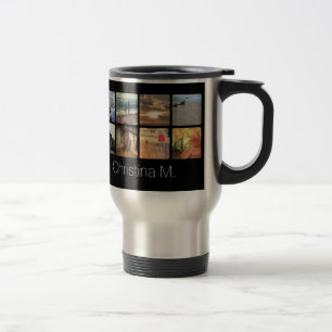 Personligen Instagram kvadrerar fotoCollagekaffe Resemugg