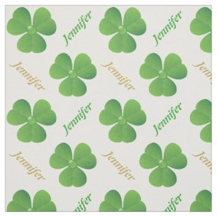 Personligen Irish klöver & namn St. Patrick's Day Tyg