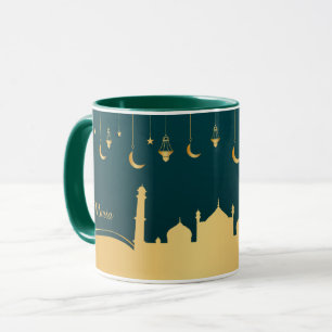Personligen Islamiska Arabiska Guld Mugg