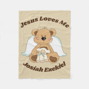 Personligen Jesus älskar mig ullfilten Fleecefilt