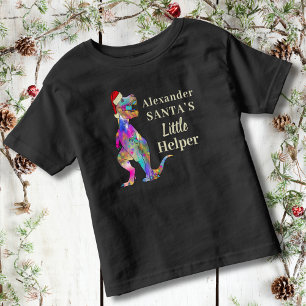 Personligen Jul Dinosaur Kids T Shirt