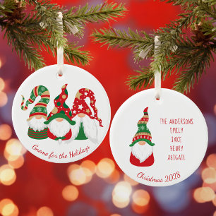 Personligen Jul Gnomes Julgransprydnad Keramik