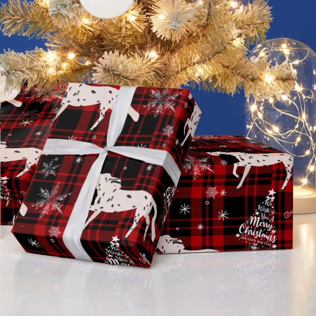 Personligen Jul Red Equestrian Horse Presentpapper (Helgdagar)