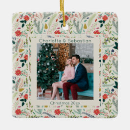 Personligen Julvinter - Foliage Photo Julgransprydnad Keramik