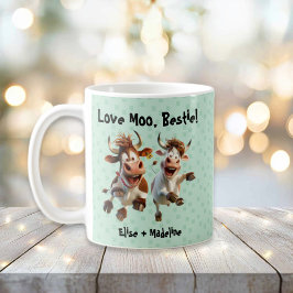 Personligen "Kärlek Moo Bestie", finare vänner Kaffemugg