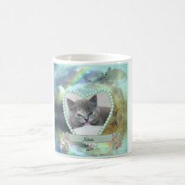 Personligen Kat Memorial Gift Kaffemugg