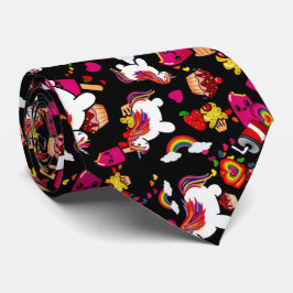 Personligen Kawaii Unicorn Cuptårta Doodles Slips