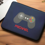 Personligen Kids för coola Video Game Controller Laptop Fodral<br><div class="desc">Personlig för spel med roligt Retro Video Game Controller är utformad för spel.</div>