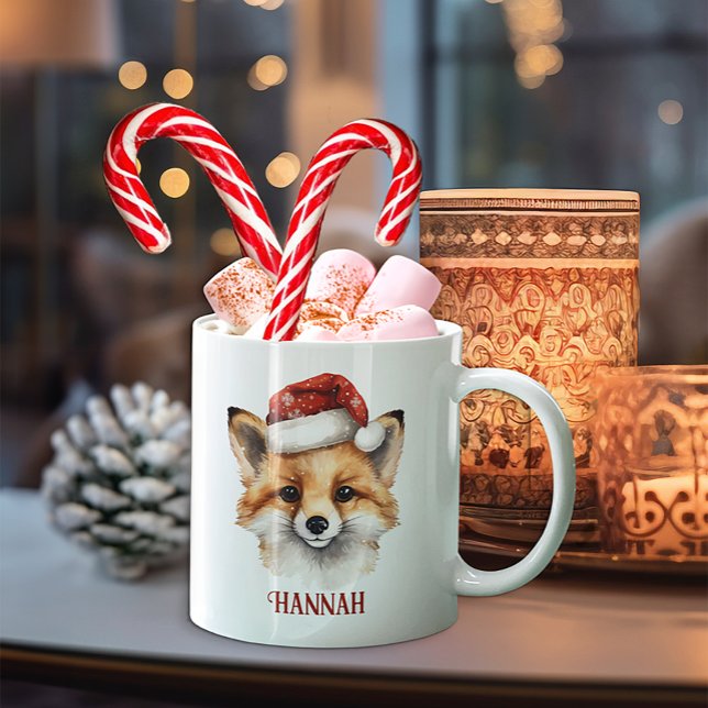 Personligen Kids Mugg (Fox Christmas Mug Keepsake)