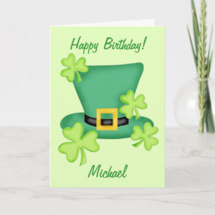 Personligen kring St. Patrick Grattis på födelseda Kort