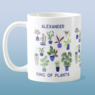 Personligen kung i växter kaffemugg