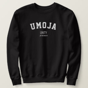 Personligen Kwanzaa UMOJA Unity Lång Ärmad Tröja