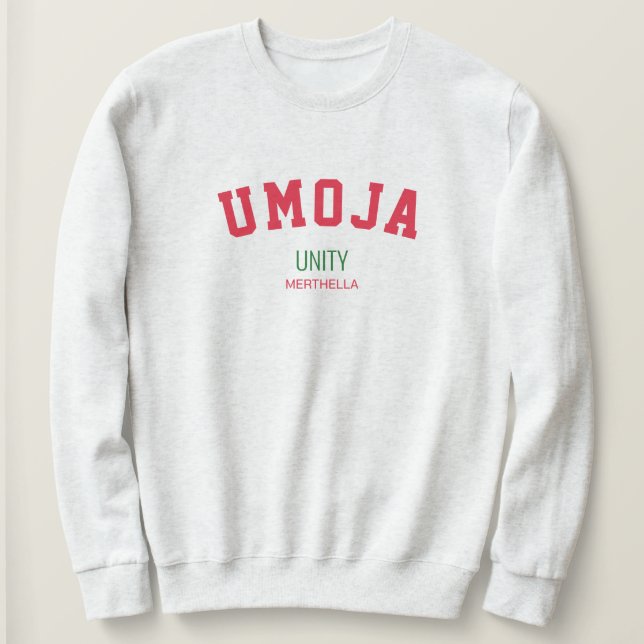 Personligen Kwanzaa UMOJA Unity T Shirt (Design framsida)