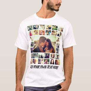 Personligen lägger till ett eget foto och text t shirt