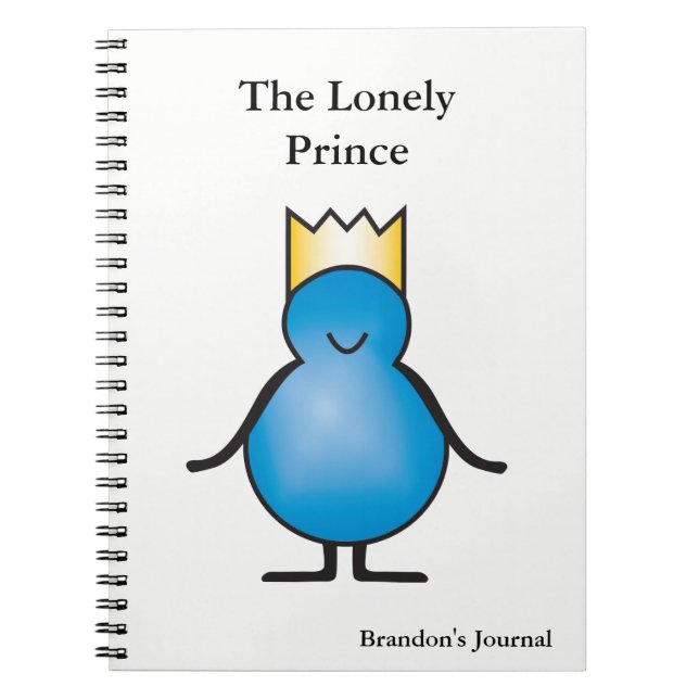 Personligen Lonely Prince Collection Anteckningsbok Med Spiral (Framsidan)