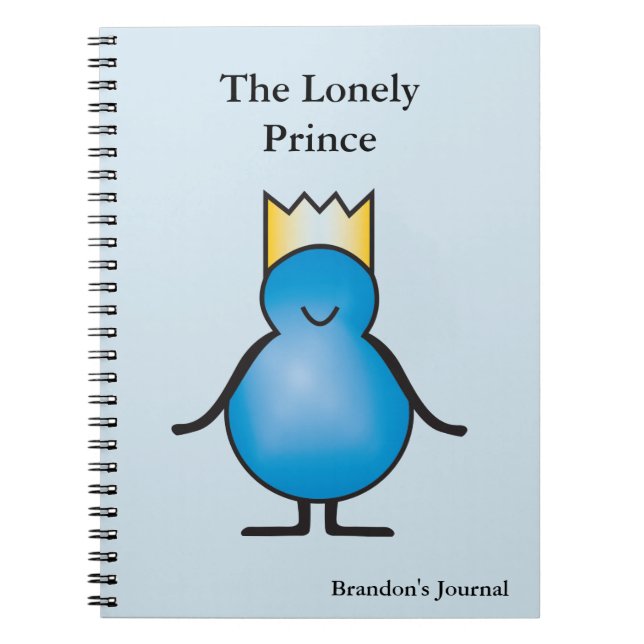 Personligen Lonely Prince Collection Anteckningsbok Med Spiral (Framsidan)