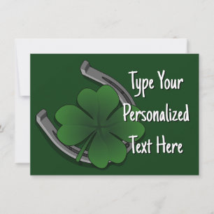 Personligen Lucky för inbjudningar till St Patrick